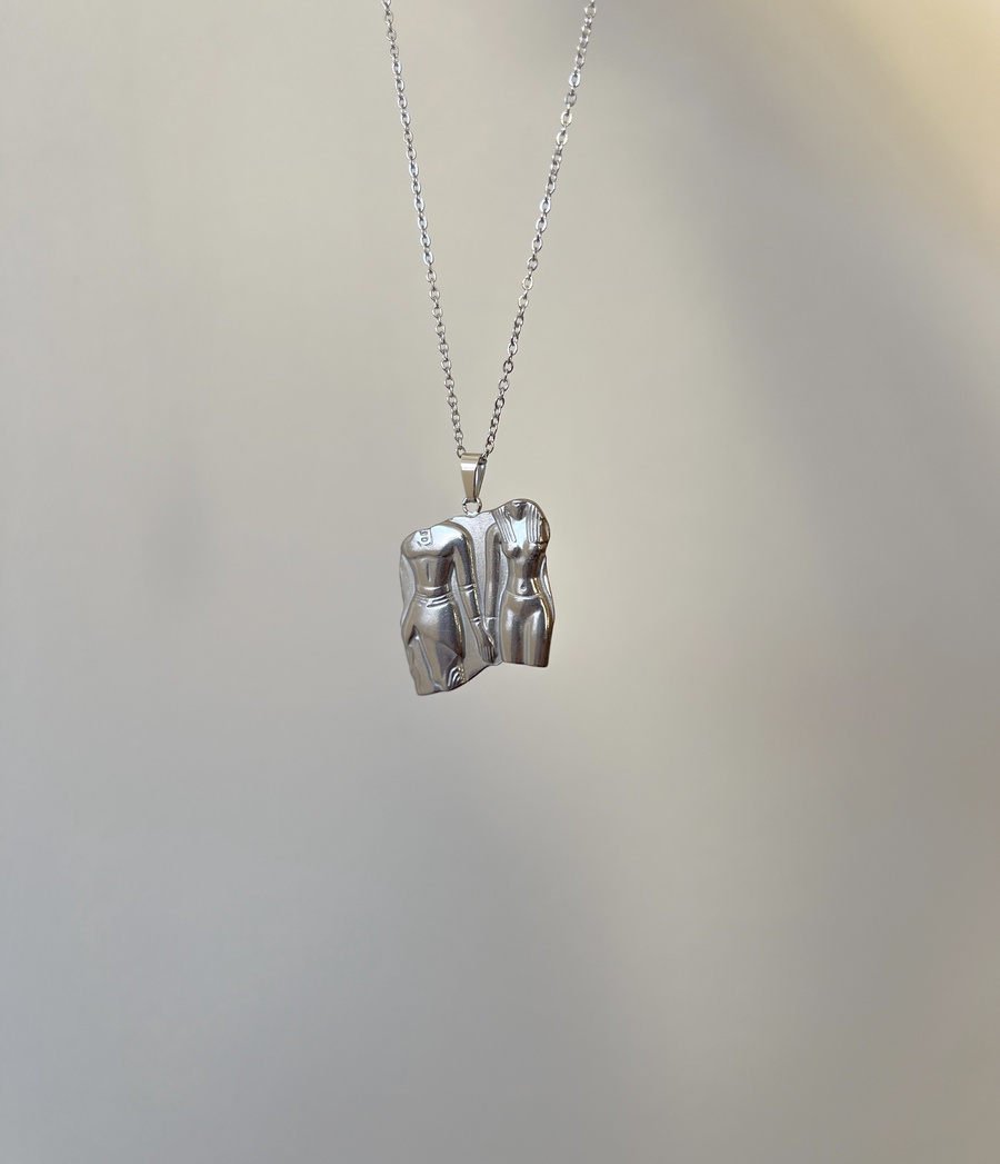 Pharaonic Couples Stainless Steel Necklace
