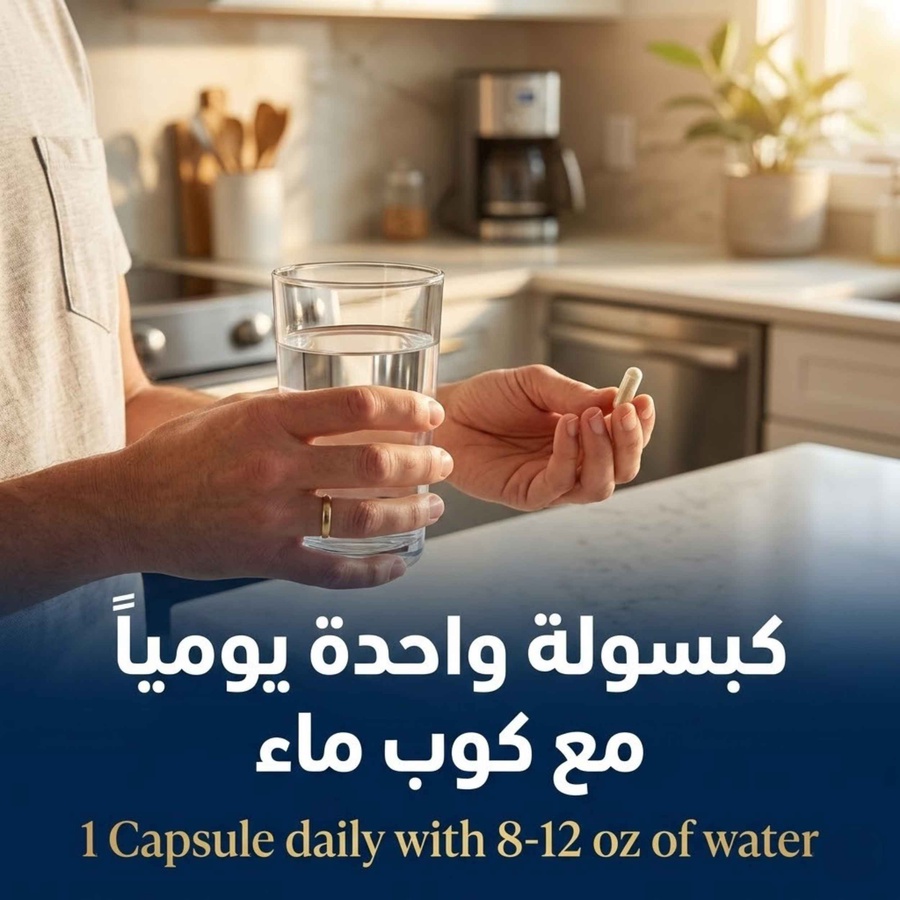 الخطوة الأولى: كبسولة واحدة يوميا مع كوب ماء