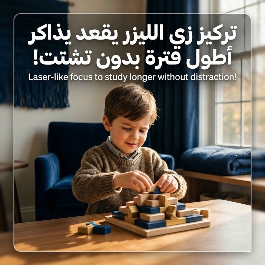 تركيز زي الليزر يقعد يذاكر أطول فترة بدون تشتت