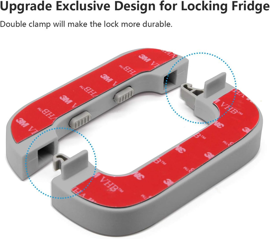 قفل باب التلاجة الذكي Fridge Lock آمن بشريط لاصق 3M قوي