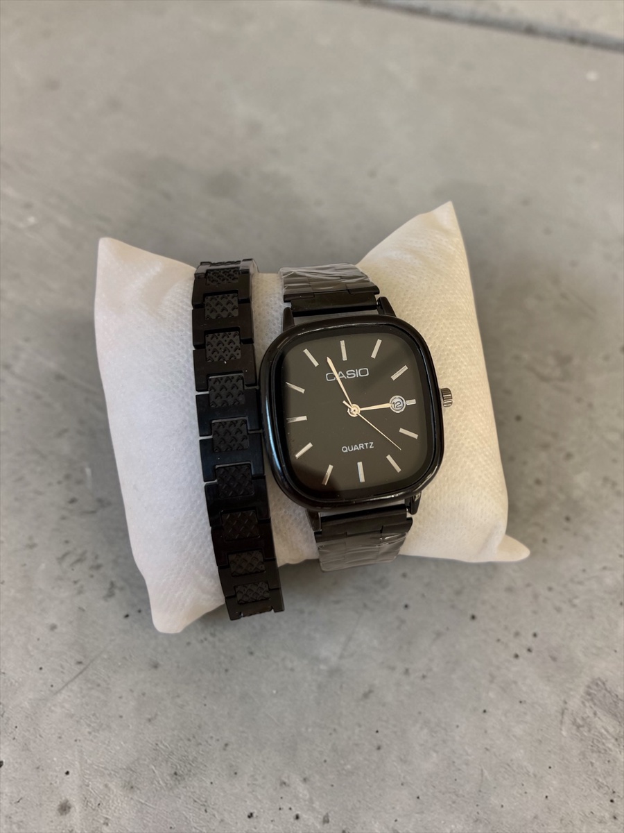 Casio Watch & Lacoste Bracelet Package 
