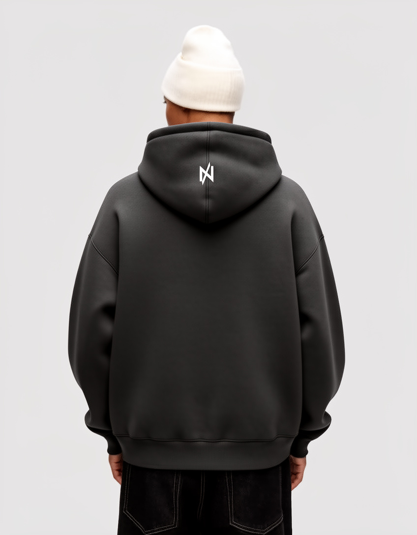 Crop Hoodie "Dark Grey"