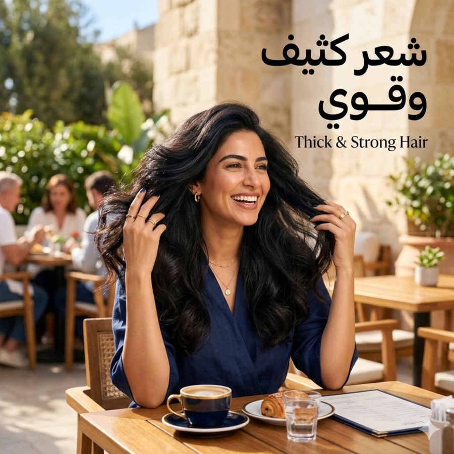 شعر كثيف وقوي