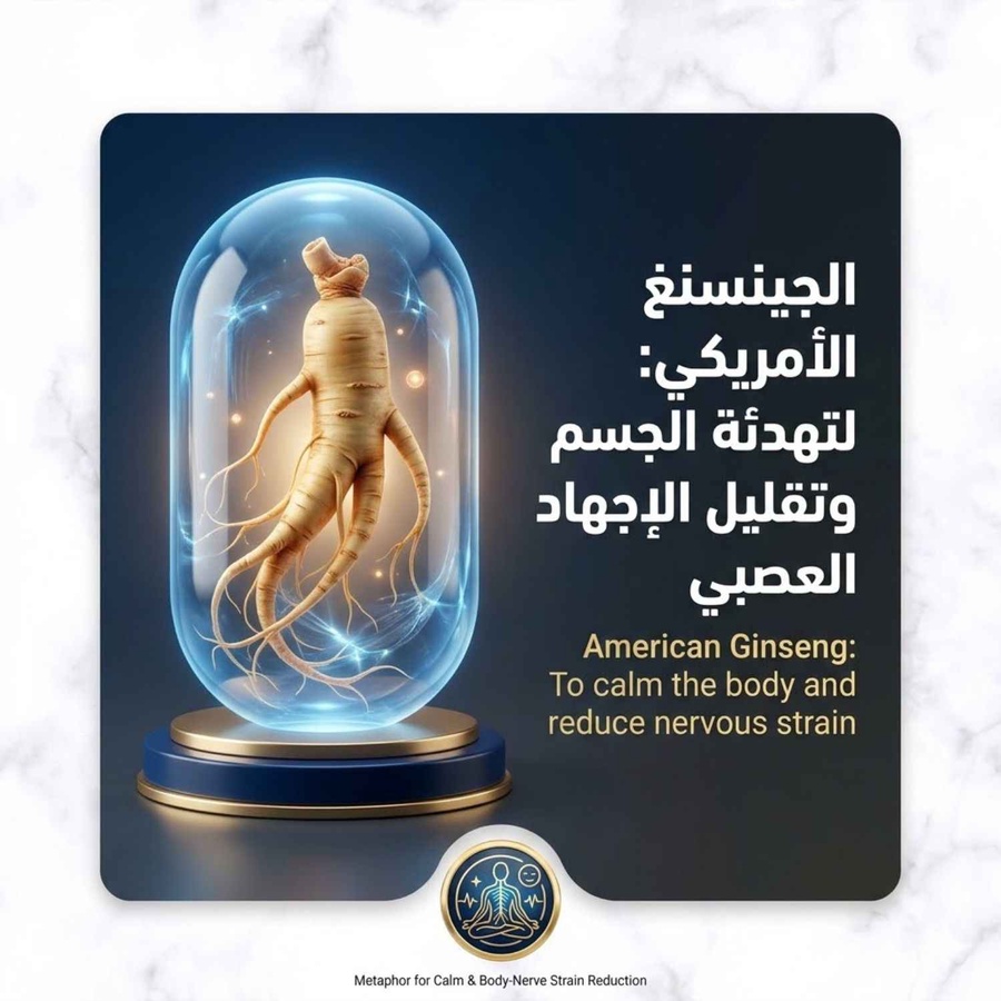 الجينسنغ الأمريكي: لتهدئة الجسم وتقيل الإجهاد العصبي
