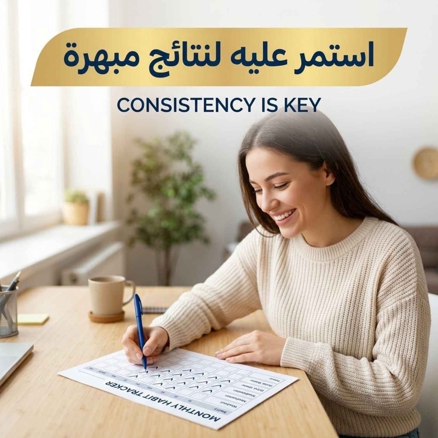 الخطوة الثالثة: استمر عليه لنتائج مبهرة