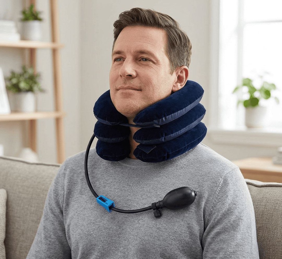 يدعم فقرات الرقبة