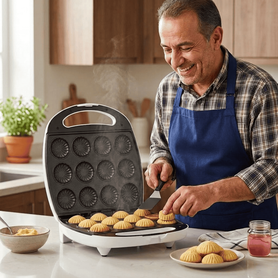 كل يوم تشتهي بسكويت طازج… بس ما عندك وقت للخبز الطويل بالفرن؟ المشكلة مو بس بالوقت… المشكلة بالفوضى اللي تصير بالمطبخ وصعوبة تنظيف أدوات الخبز بعد كل مرة.