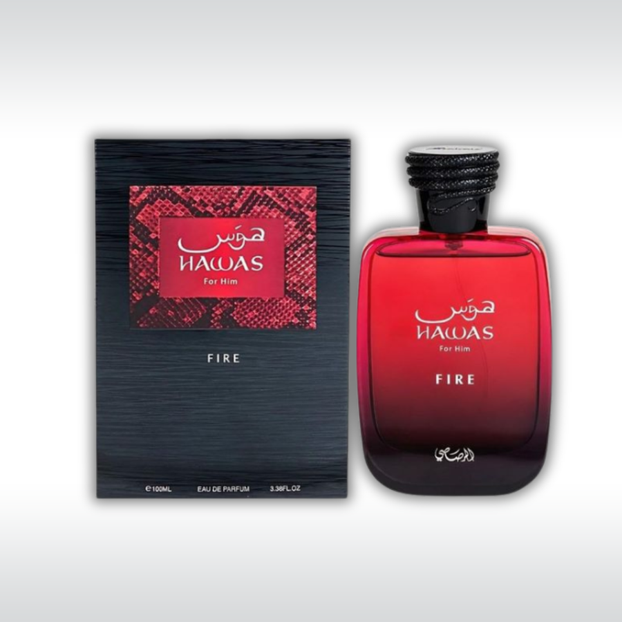 عطر هوس فاير للجنسين 100 مل – Hawas Fire Rasasi