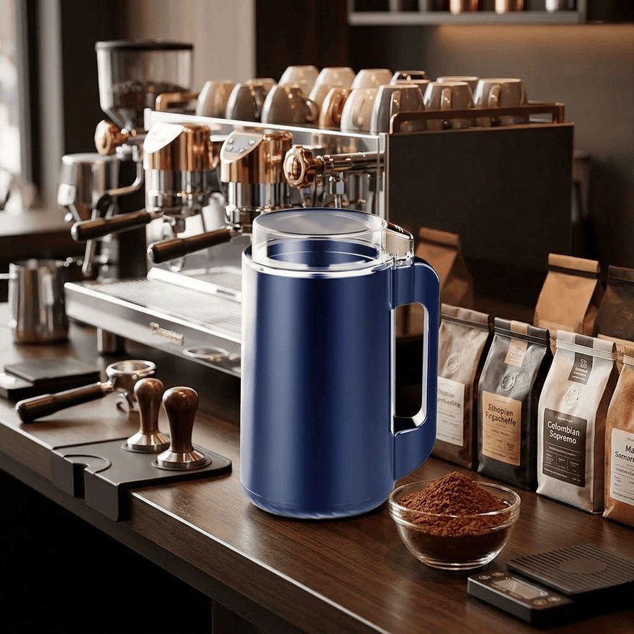 كل مرة تعمل قهوة… لكن الطعم مش زي الكافيهات؟ المشكلة مش في القهوة… المشكلة في الطحن.