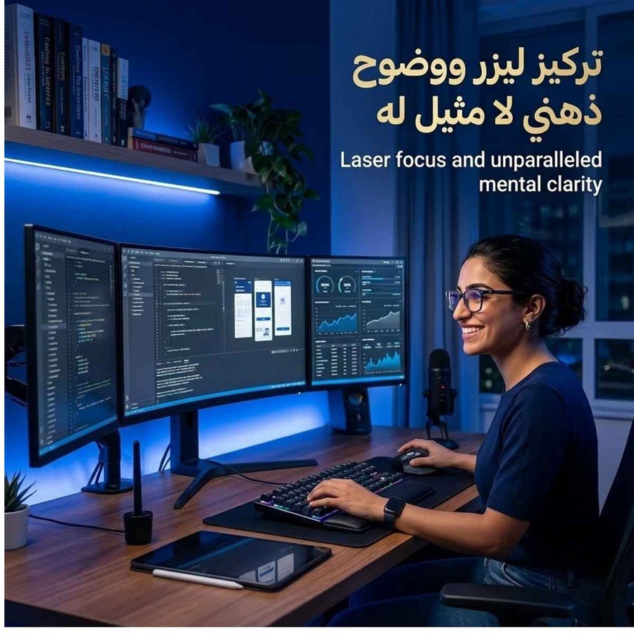 تركيز ليزر ووضوح ذهني لا مثيل له