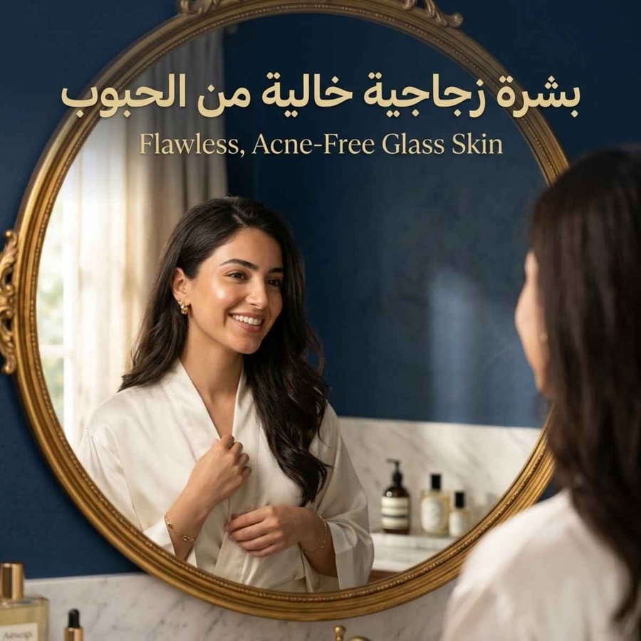 بشرة زجاجية خالية من الحبوب