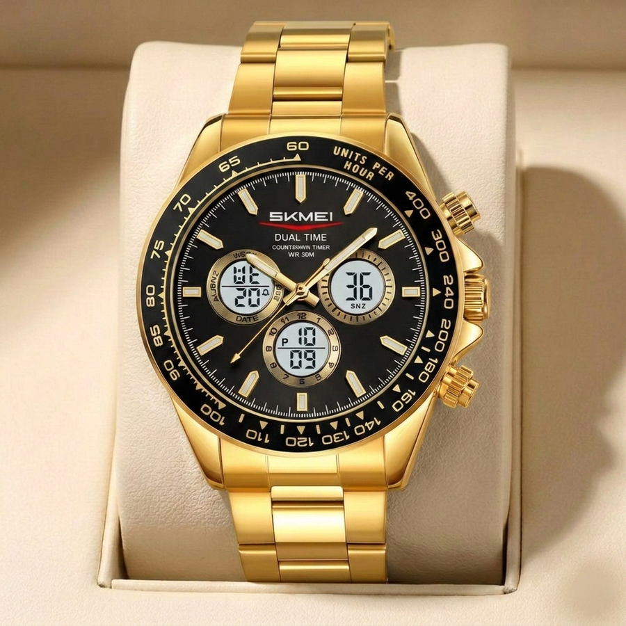 SKMEI Daytona Gold Stainless Steel