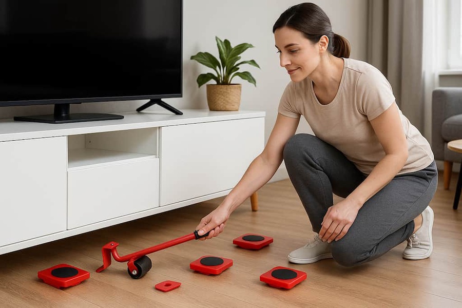 رافعة الأثاث الذكية مع عجلات 360°