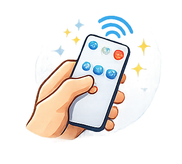 ريموت كنترول للتحكم بسهولة