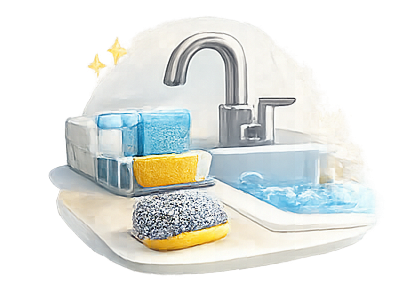 الحوض وأدوات المطبخ