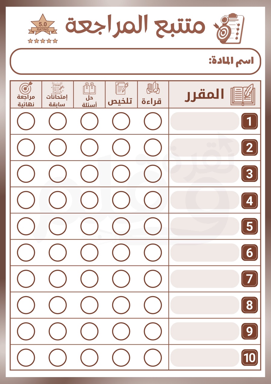 سر التفوق في صفحة واحدة! 🎯
