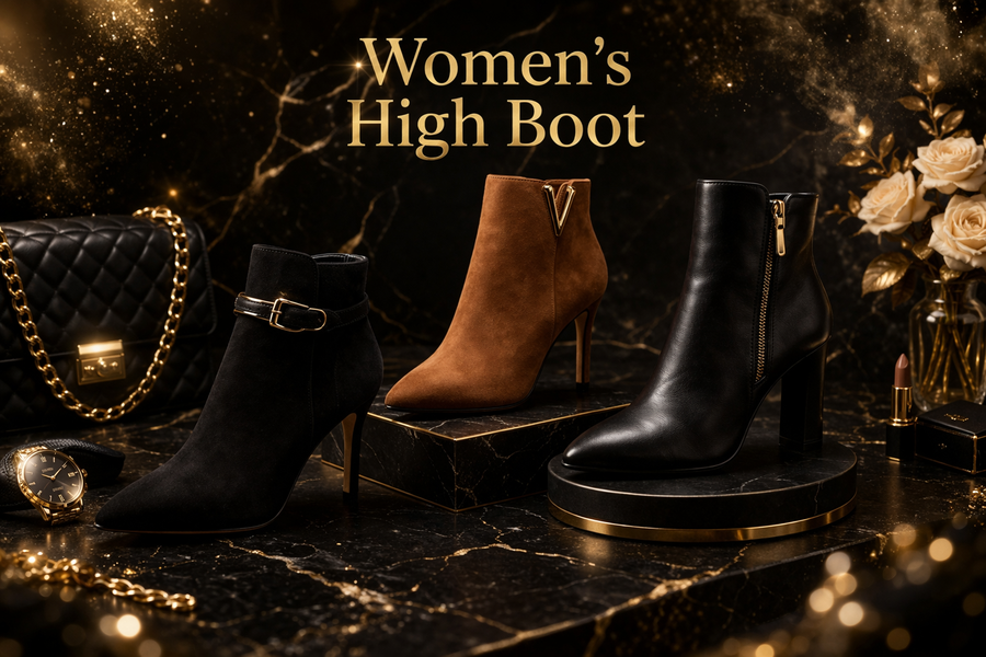 هاف بوت حريمي | Women’s High Boots - AHM Store