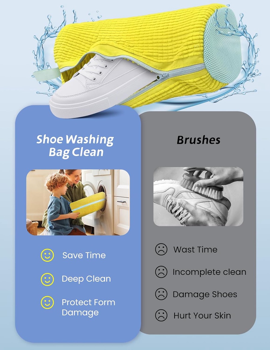 كيس غسيل الأحذية المميز في الغسالة – Shoe Washing Bag
