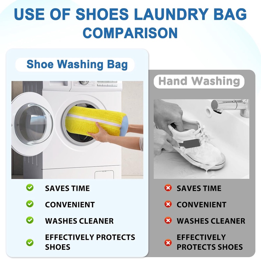 كيس غسيل الأحذية المميز في الغسالة – Shoe Washing Bag