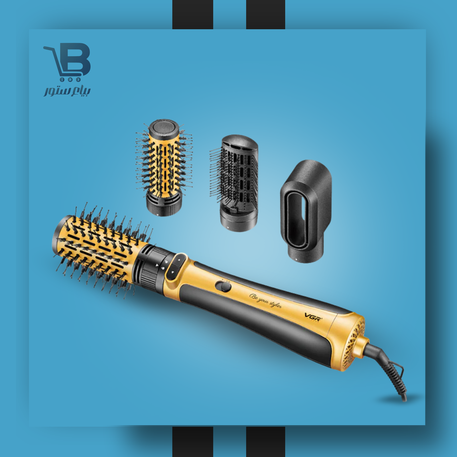 الفرشا الدوراه v-495 الــ4*1 الاحترافية ( فرشاة + ستشوار )