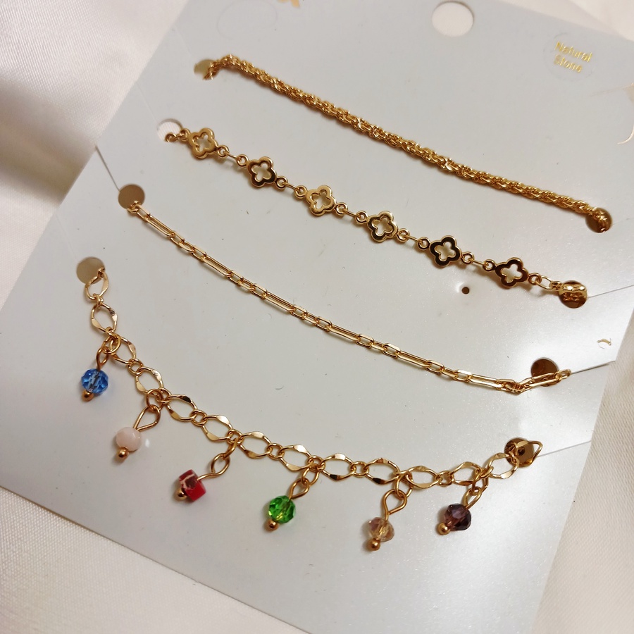 Stones 4 anklet / braclet  set