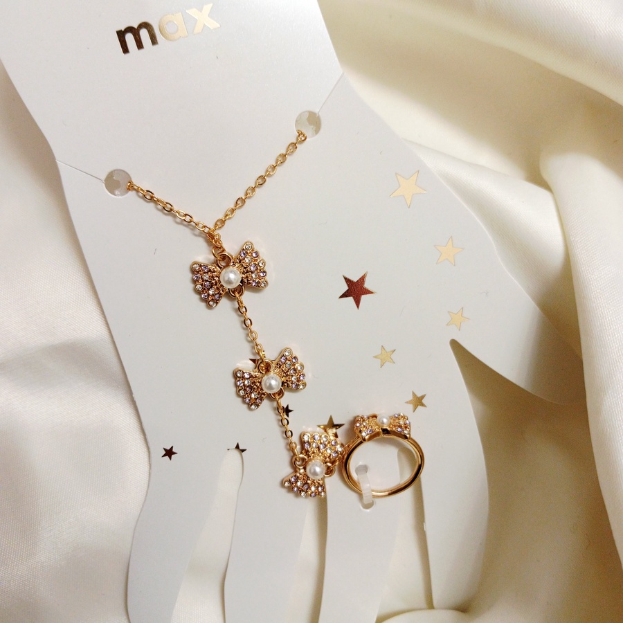 Kids Braclet with bow ring
