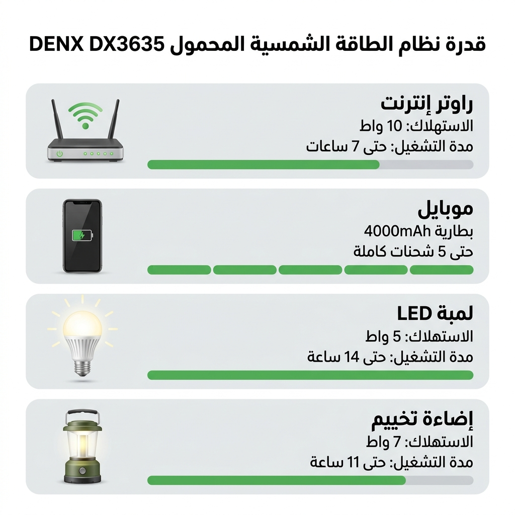 مدة تشغيل الأجهزة