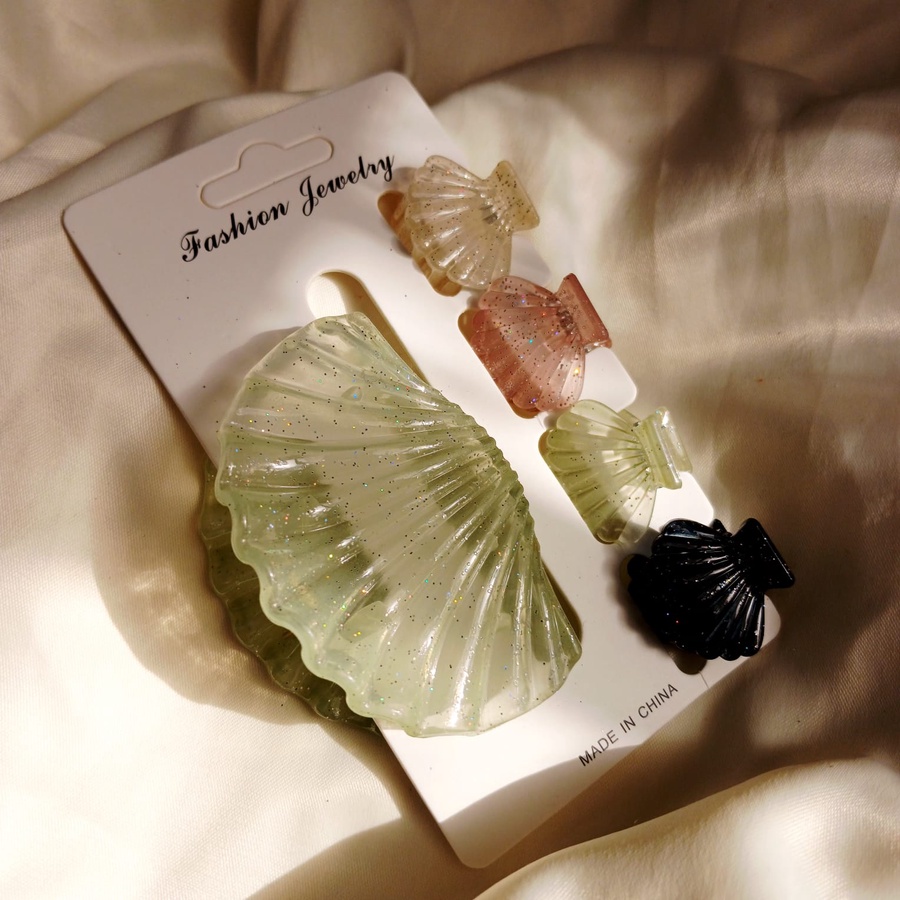 Hair Claw Shell + Mini Seashells Set