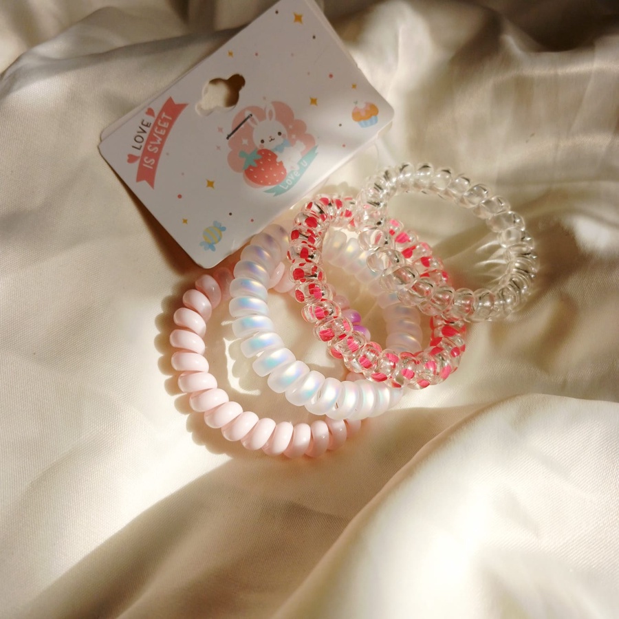 Pinky Hair Coil Tie
