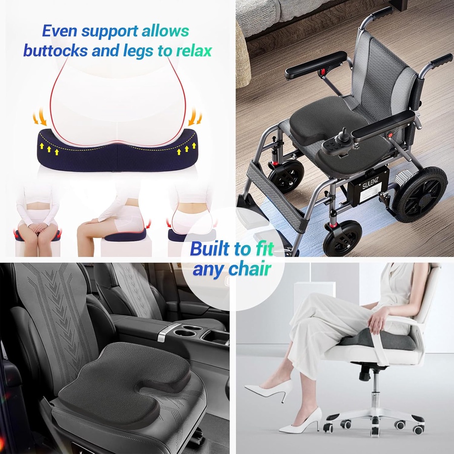 مناسبة للمكتب، السيارة، أو المنزل ✔ مثالية للجلوس لفترات طويلة بدون تعب