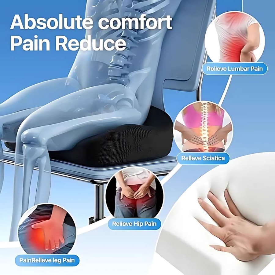 دعم مثالي للعمود الفقري ✔ تقليل ضغط أسفل الظهر