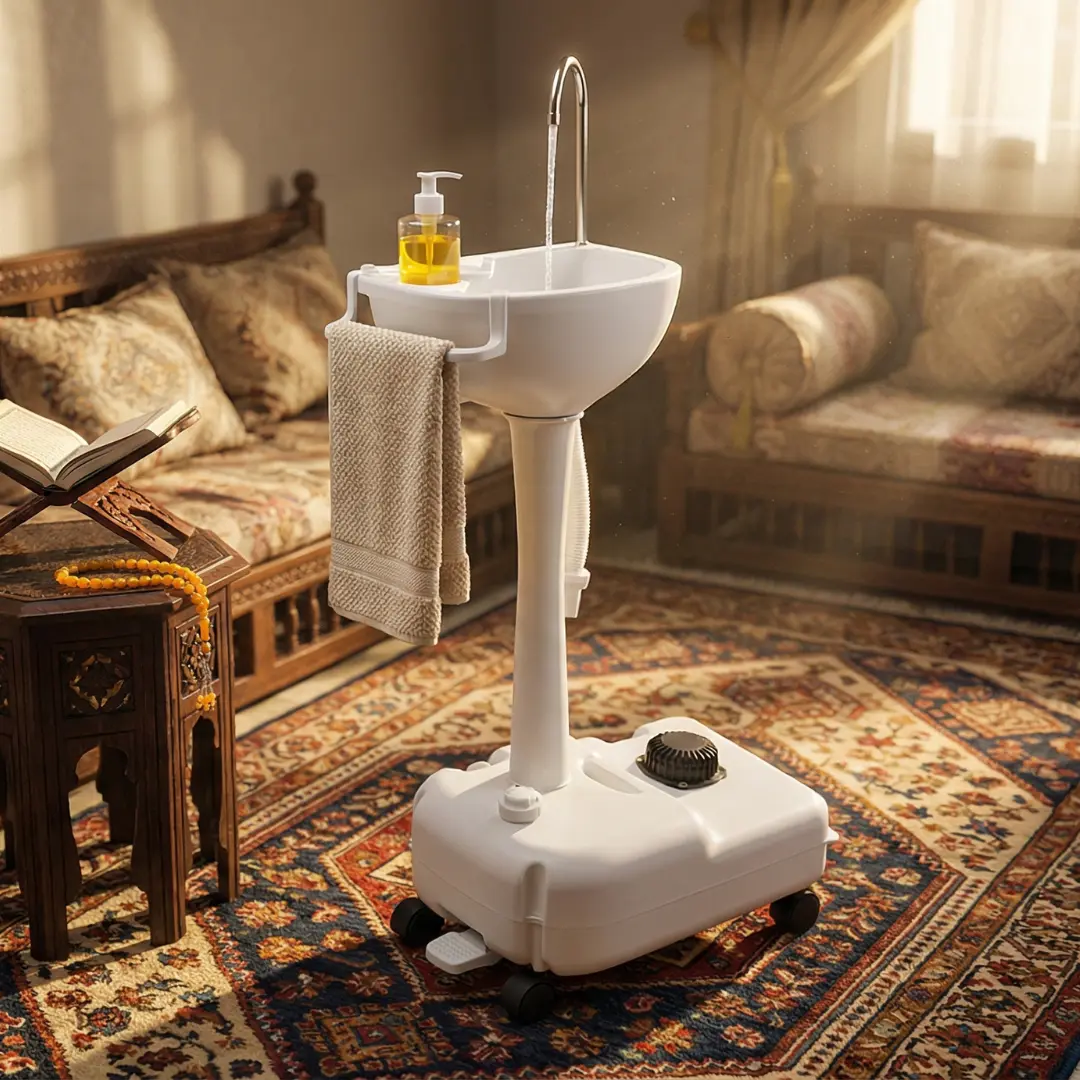 مغسلة وضوء متنقلة لكبار السن