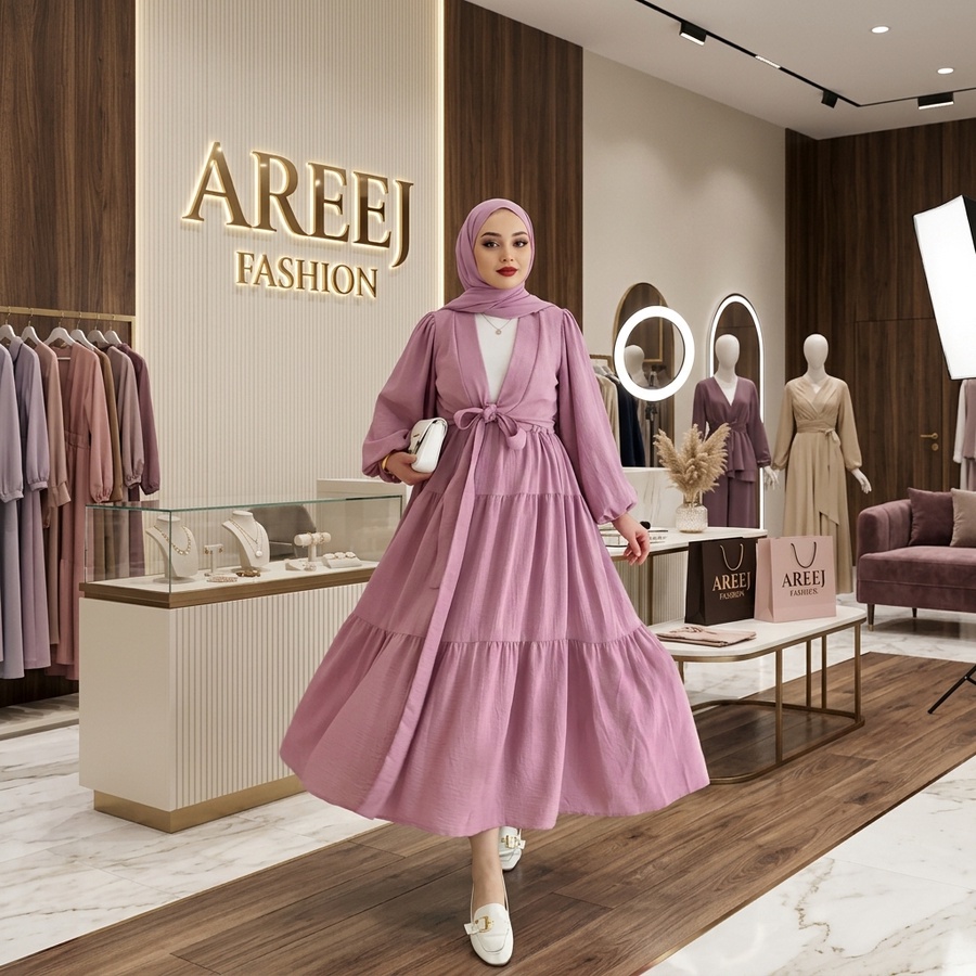 طقم 3 قطع 074 “Luna Turkish Set – طلة تركية راقية”