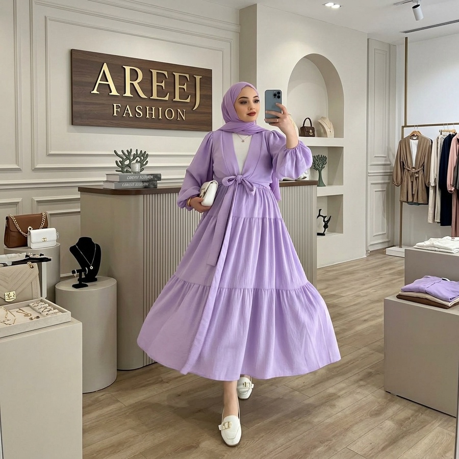 طقم 3 قطع 074 “Luna Turkish Set – طلة تركية راقية”