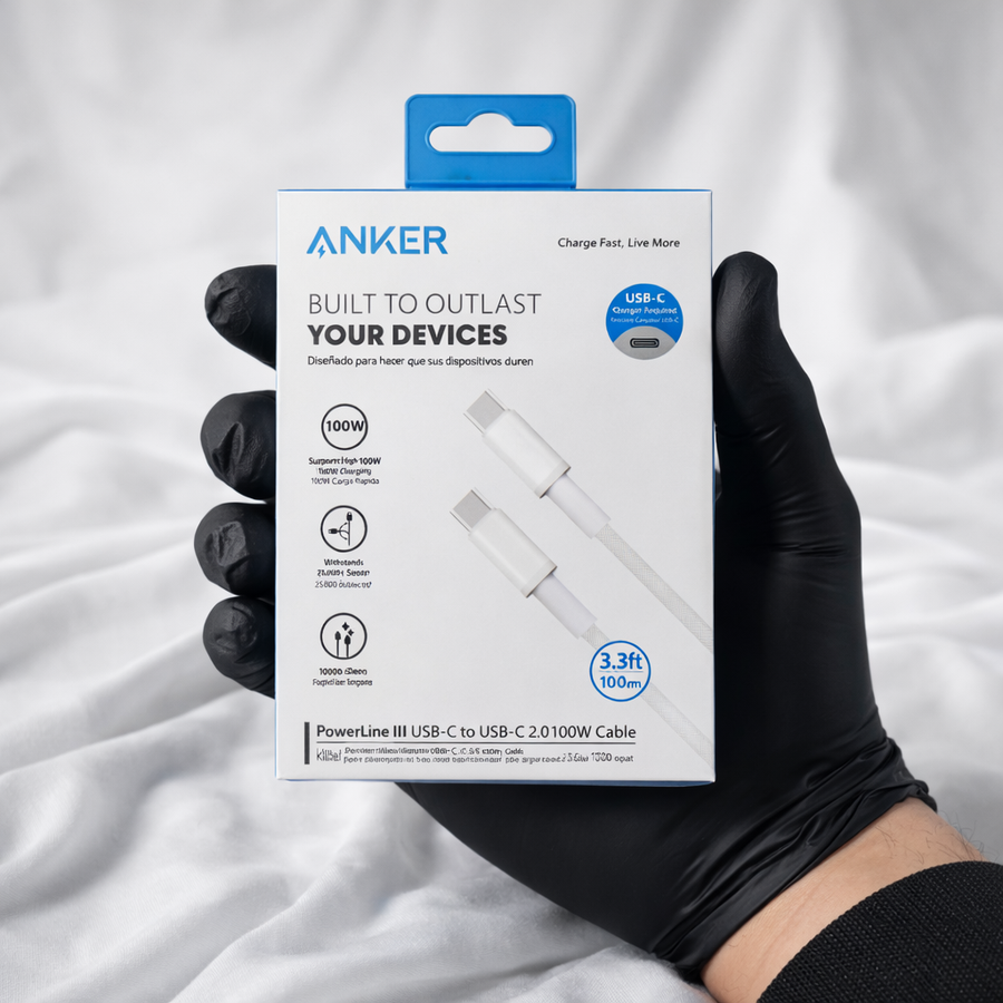 كابل شحن سريع ANKER PowerLine III USB-C to USB-C 100W بطول 1 متر