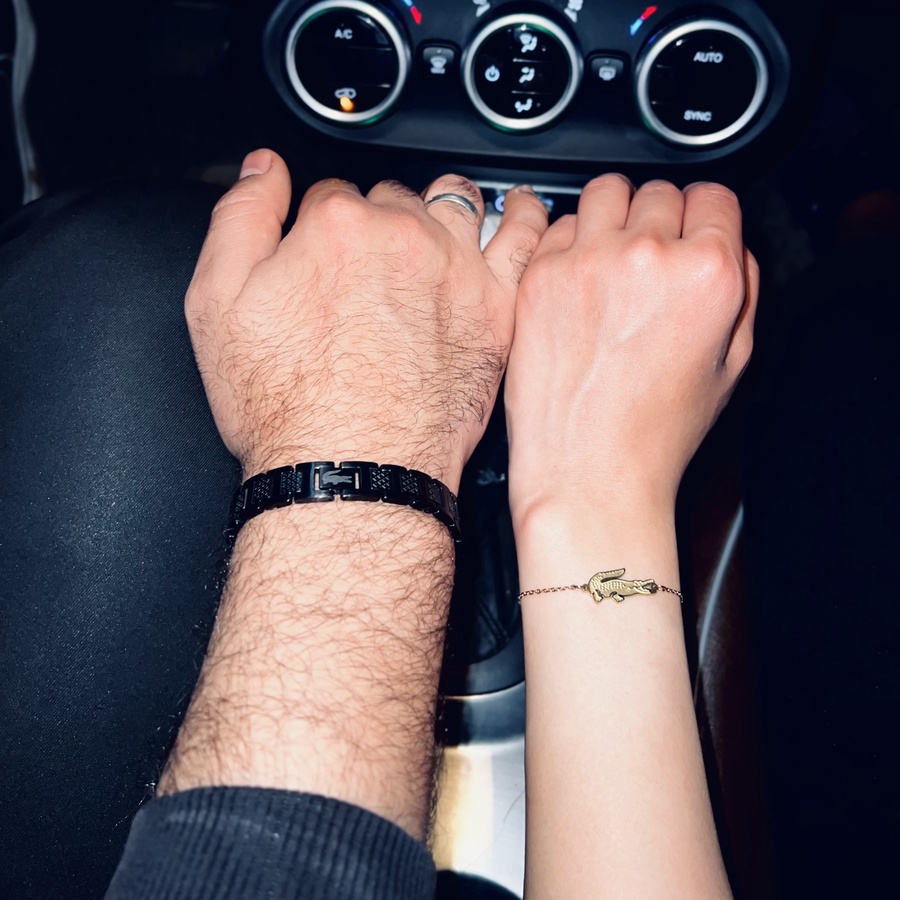 Lacoste Couple Stainless Steel Set