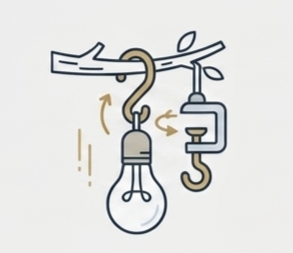 🪝 تعليق فوري بدون تركيب