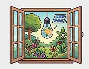 🪴 الشباك والحديقة