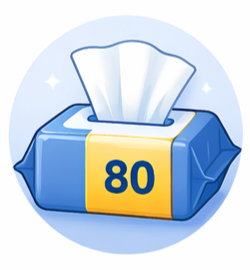 📦 80 منديل اقتصادية