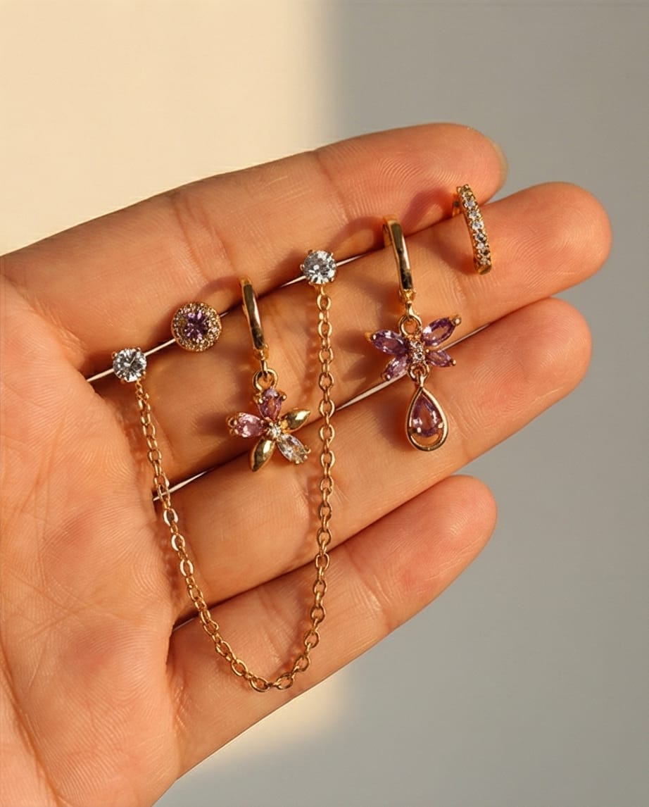 6Pcs Gold Cartilage Earring