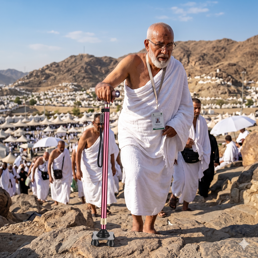 عكاز الأمان لزوار بيت الله