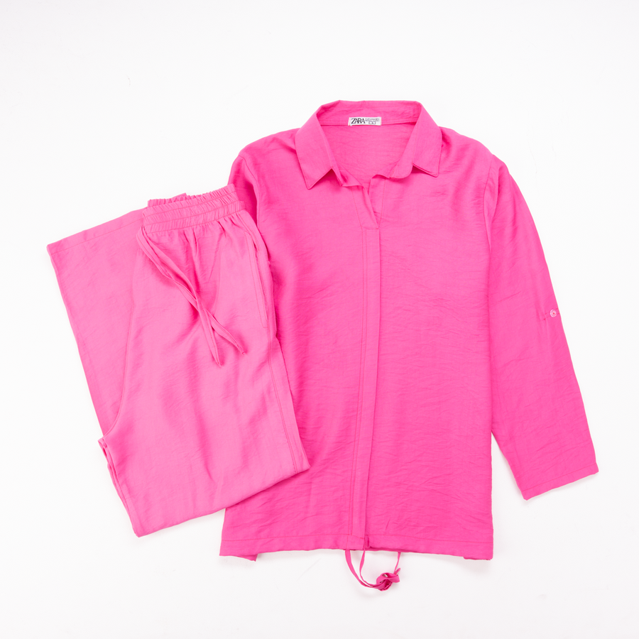 سوت حريمي خروج صيفي كتان