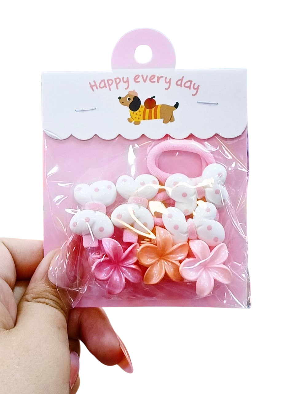 Mini multi Hair set bow + Flowers