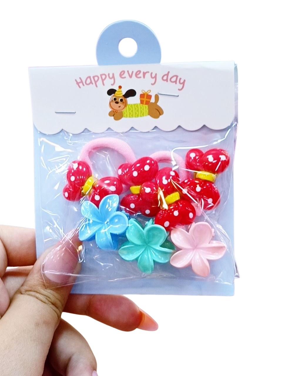 Mini multi Hair set bow + Flowers