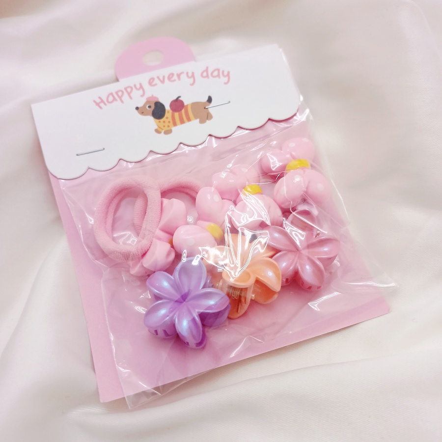 Mini multi Hair set bow + Flowers