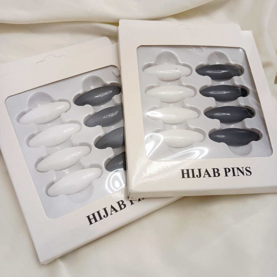 Hijab Pin  black and white