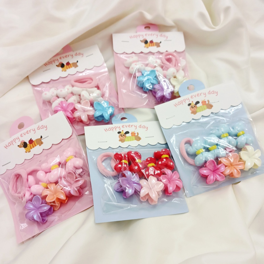 Mini multi Hair set bow + Flowers