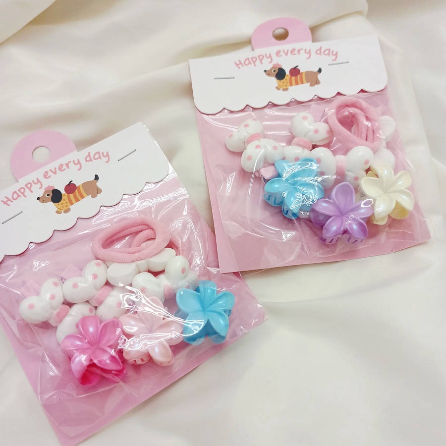 Mini multi Hair set bow + Flowers