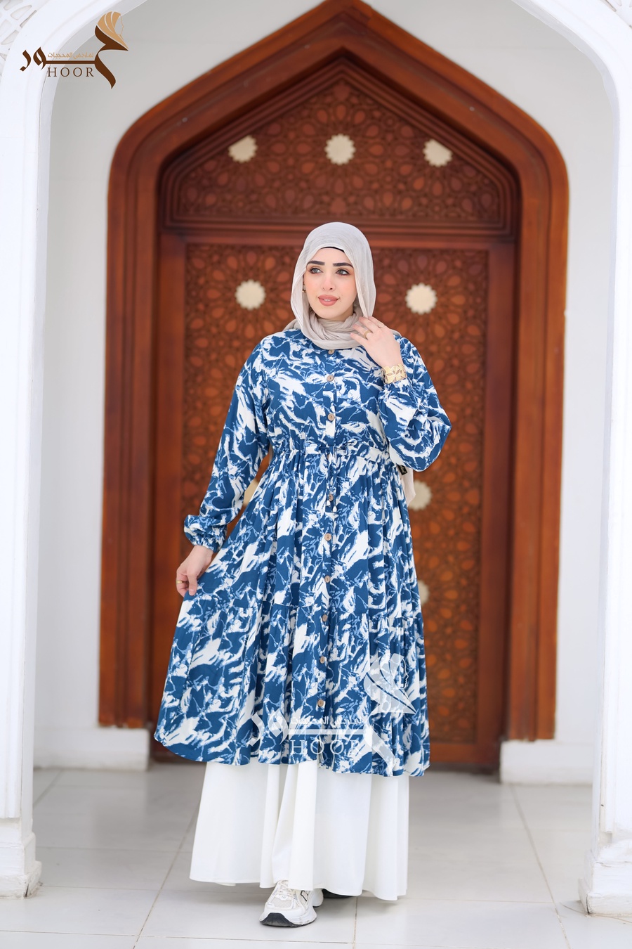إدناء لمسة – طقم قطعتين ( كاب متعدد الاستخدام + جيبة )