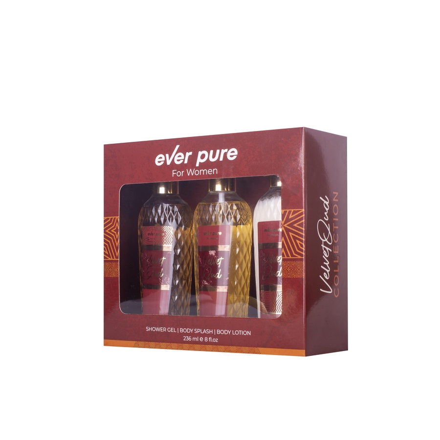 ايفر بيور بوكس - Velvet Oud-بادى سلاش + بادى لوشن + شاور جيل